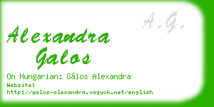 alexandra galos business card